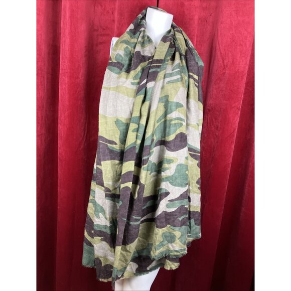 Sb MfE Cashmere Camo Oversized Scarf Shawl - Picture 1 of 2